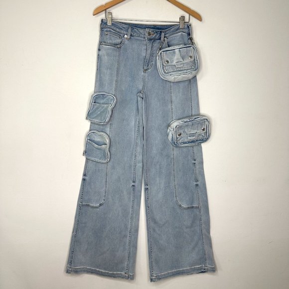 NWT SER.O.YA Stephy Cargo Pants in Coastline‎ Sz 24 - Picture 4 of 12